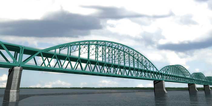 Торжественный старт строительства моста на Ямале.