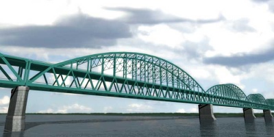 Торжественный старт строительства моста на Ямале.